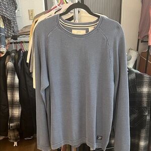 Weatherproof Vintage Blue Mirage Stonewashed Crewneck Sweater